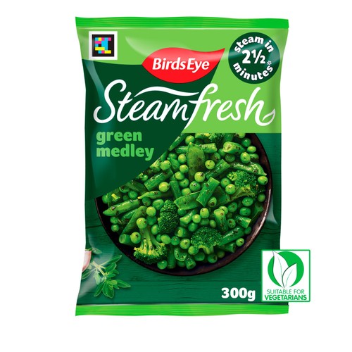 Birds Eye Steamfresh 2 Green Medley Steam Bags 300g thumbnail 2