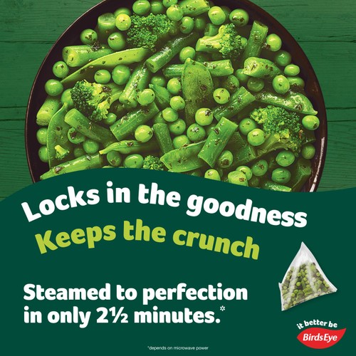 Birds Eye Steamfresh 2 Green Medley Steam Bags 300g thumbnail 4