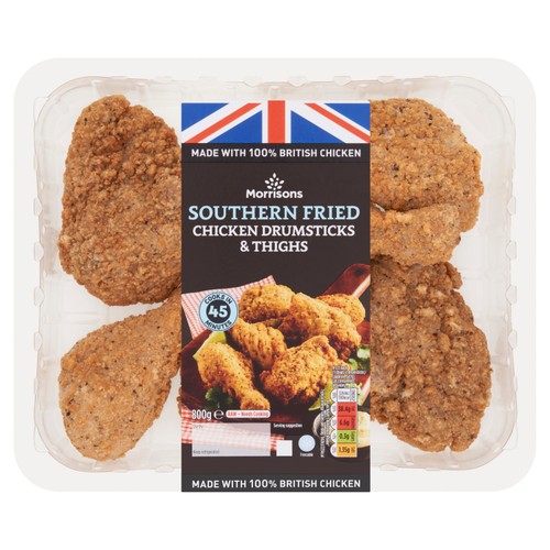 Morrisons British Southern Fried Chicken Portions 800g