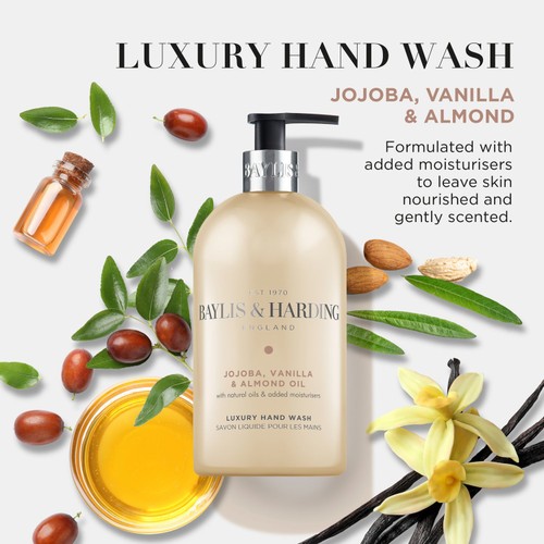 Baylis & Harding Jojoba, Vanilla & Almond Oil Hand Wash thumbnail 4