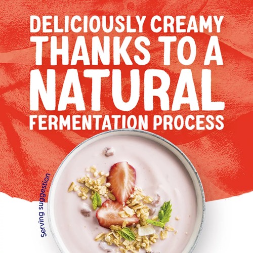 Alpro Strawberry Dairy Free Soya Yoghurt Alternative 500g thumbnail 3