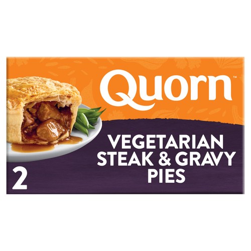 Quorn Steak & Gravy Vegetarian Pies x 2 400g