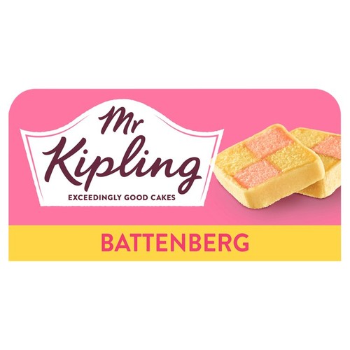 Mr Kipling Standard Battenberg Cake Family Size Serves 8