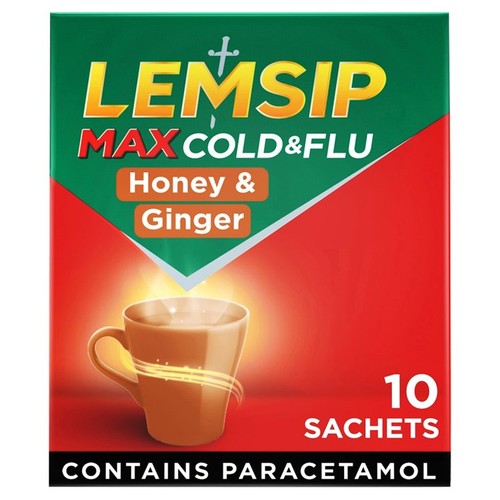 Lemsip Max Honey & Ginger 10 Sachets
