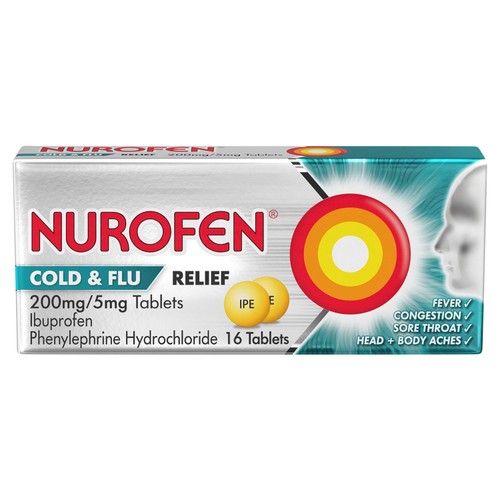Nurofen Cold & Flu Ibuprofen Tablets