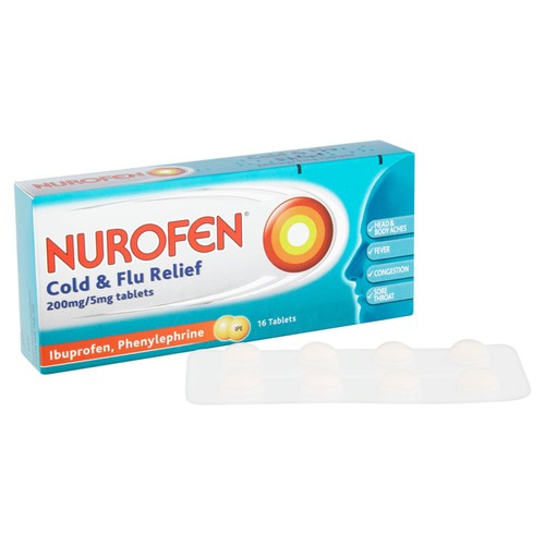 Nurofen Cold & Flu Ibuprofen Tablets thumbnail 2