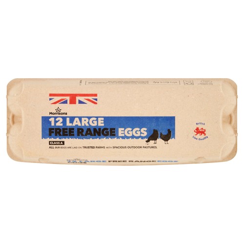 Morrisons Large Free Range Eggs 12 Pack
