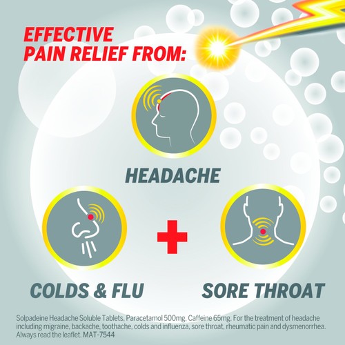 Solpadeine Headache Soluble Tablets 16 Tablets thumbnail 4
