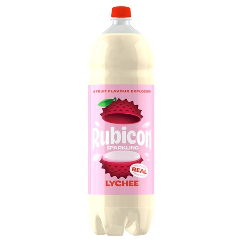 Rubicon Sparkling Lychee Juice Soft Drink 2L