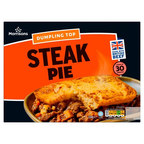 Morrisons Dumpling Topped Steak Pie thumbnail 2