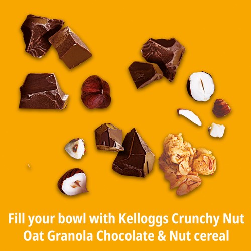 Kellogg's Crunchy Nut Hazelnut & Chocolate Breakfast Granola 380g thumbnail 3