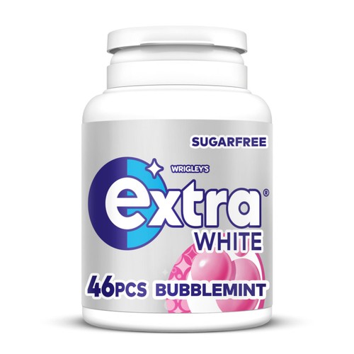 Wrigley's Extra White Bubblemint Sugar Free Chewing Gum 46 Pieces