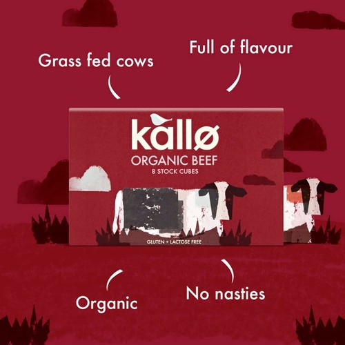 Kallo Organic Beef Stock 8 Cubes thumbnail 2