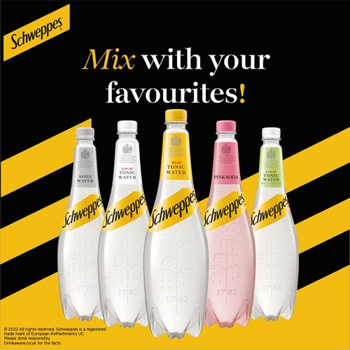 Schweppes Slimline Elderflower Tonic Water  thumbnail 2