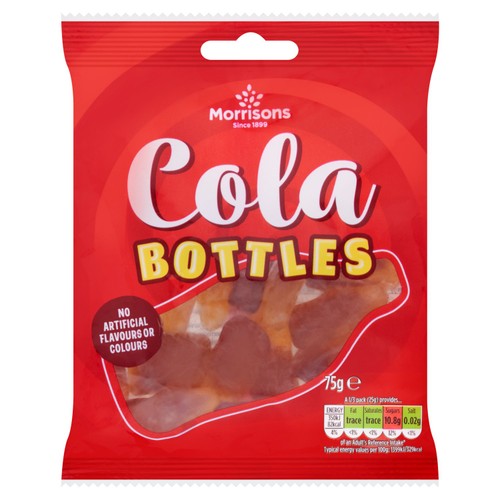 Morrisons Cola Bottles 75g