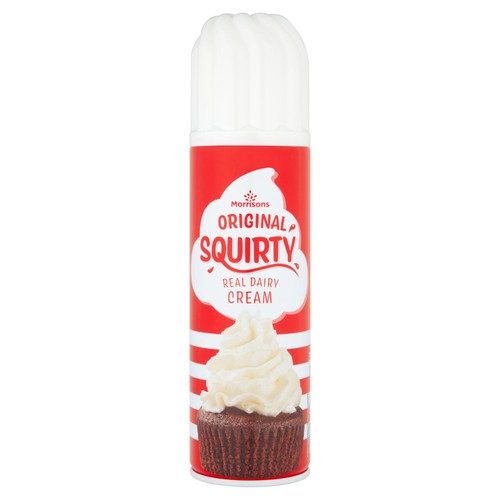 Morrisons Real Dairy Squirty Cream   250g