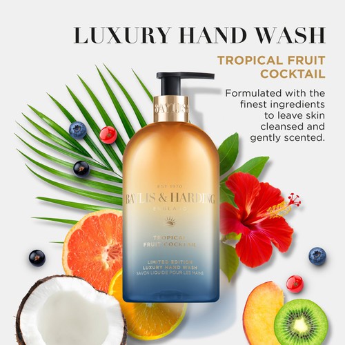 Baylis & Harding Tropical Fruit Cocktail Hand Wash   500ml thumbnail 2