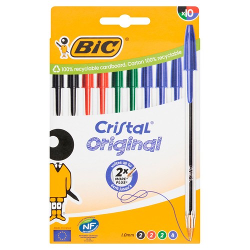 BIC Cristal Original Ballpoint Pens 10pk - Assorted thumbnail 2