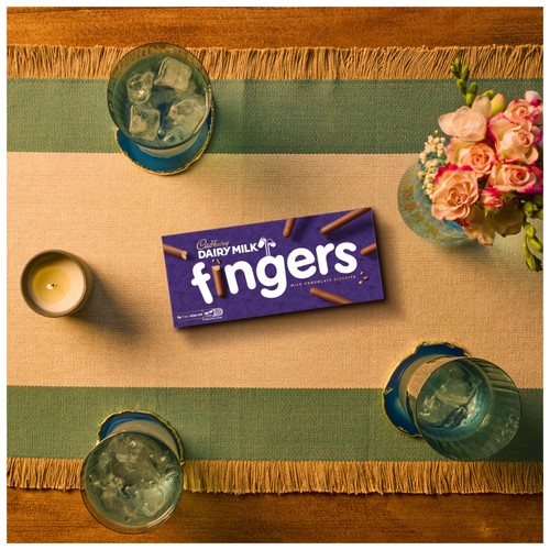 Cadbury Dairy Milk Fingers Milk Chocolate Covered Biscuits thumbnail 3
