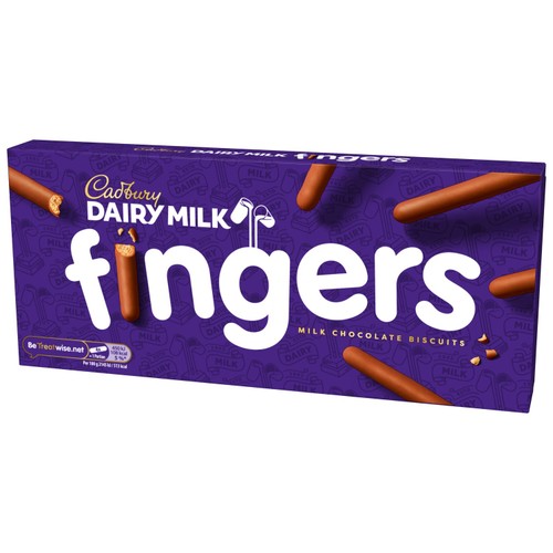 Cadbury Dairy Milk Fingers Milk Chocolate Covered Biscuits thumbnail 4
