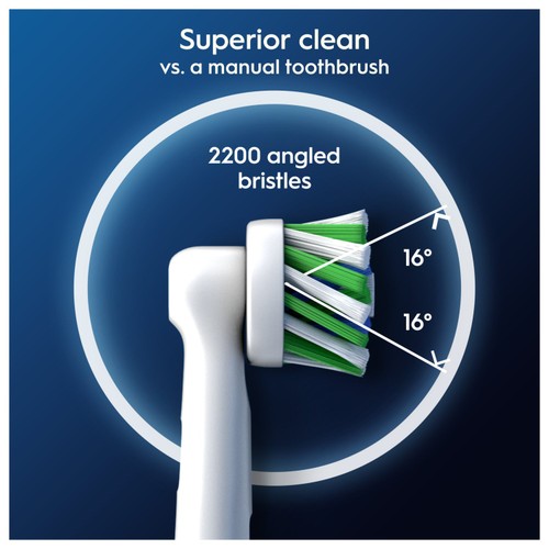 Oral-B CrossAction Electric Toothbrush Heads With Clean Maximiser thumbnail 3