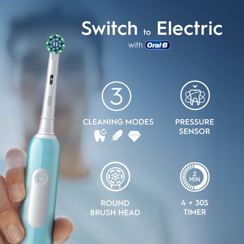 Oral-B Pro 600 Cross Action Electric Toothbrush Powered by Braun thumbnail 2