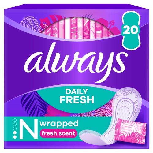 Always Dailies Singles Panty Liners Fresh 20 liners
