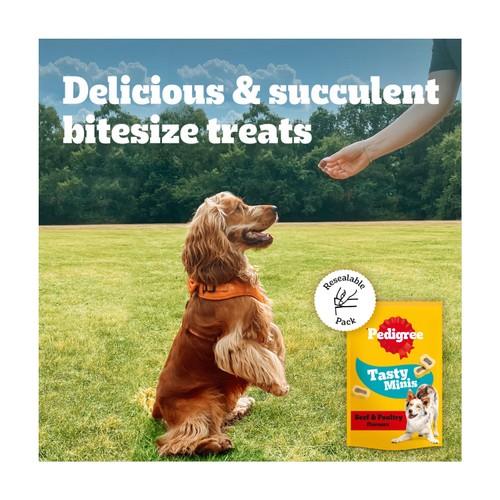 Pedigree Tasty Minis Adult Dog Treats Beef & Poultry Chewy Slices thumbnail 5