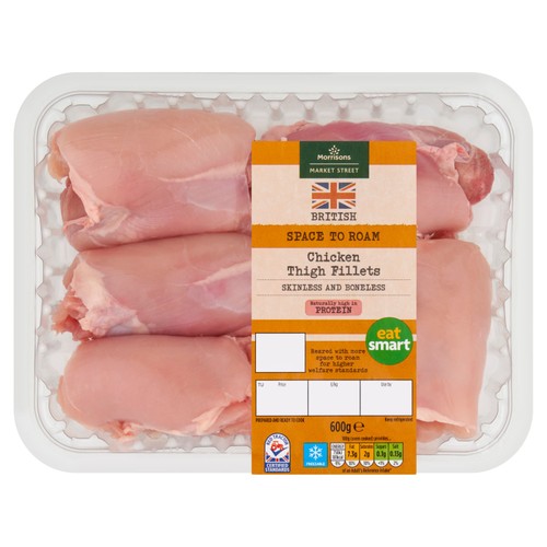 Morrisons British Boneless Chicken Thigh Fillets 600g