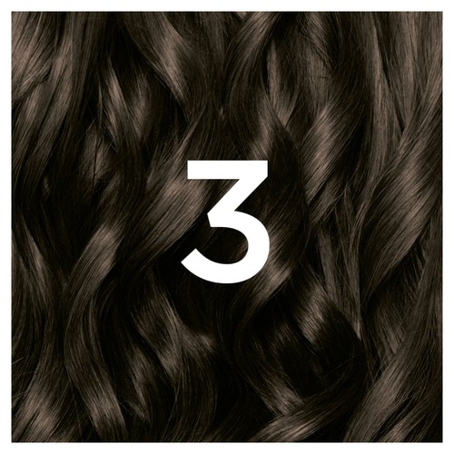 Garnier Nutrisse Darkest Brown 3 Permanent Hair Dye thumbnail 2