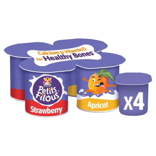 Petits Filous Kids Strawberry & Apricot Yoghurt