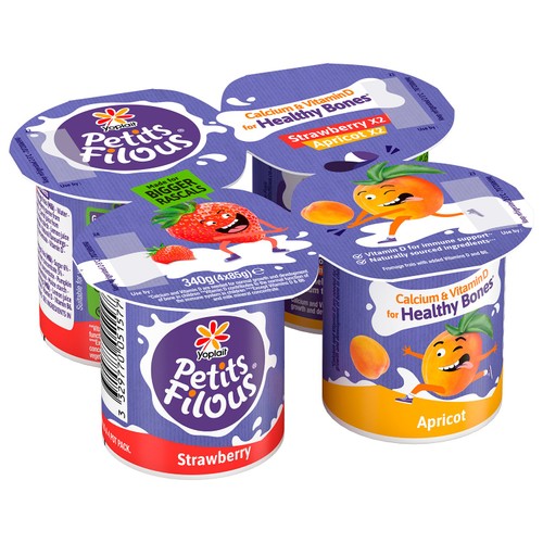 Petits Filous Kids Strawberry & Apricot Yoghurt thumbnail 2