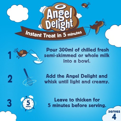 Angel Delight Chocolate Instant Dessert Mix 59g thumbnail 3