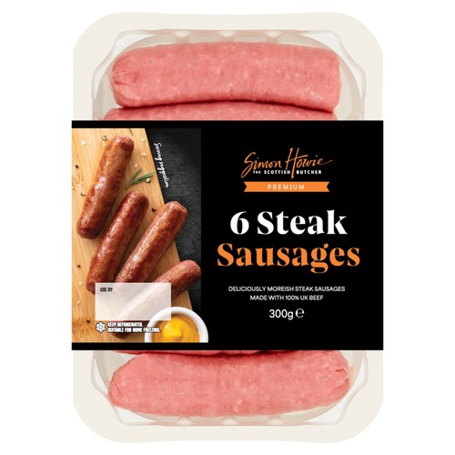 Simon Howie The Scottish Butcher Premium Steak Sausages 300g