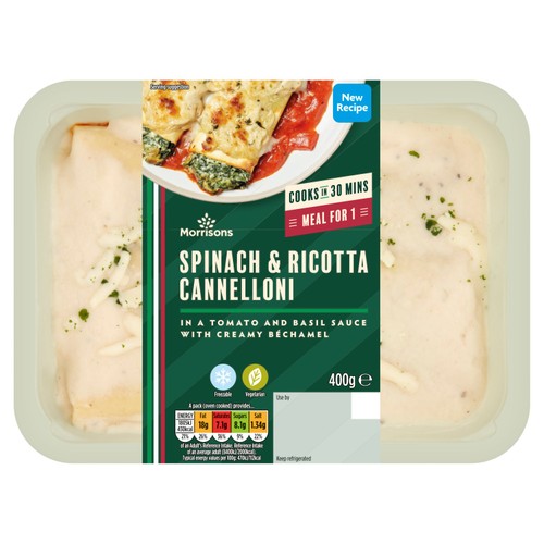Morrisons Spinach & Ricotta Cannelloni 