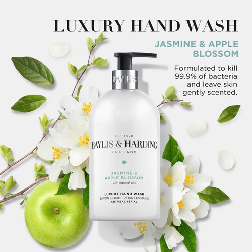 Baylis & Harding Antibacterial Hand Wash Jasmine & Apple Blossom thumbnail 2