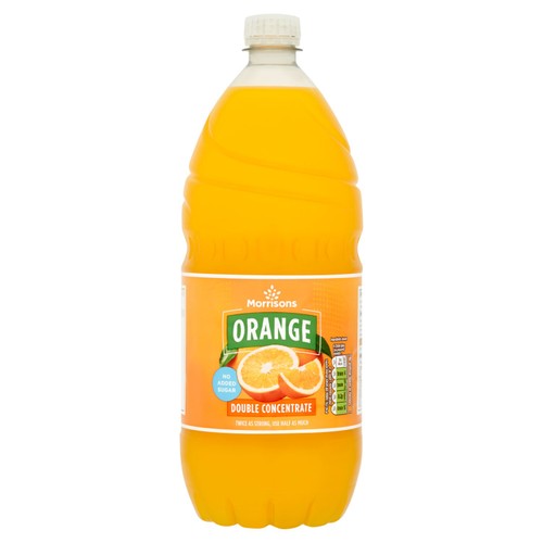 Morrisons No Added Sugar Double Concentrate Orange Squash 1.5L