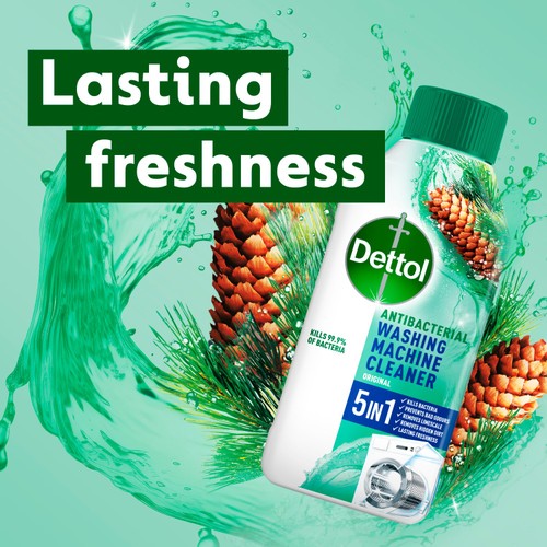 Dettol 5-In-1 Antibacterial Washing Machine Cleaner  thumbnail 2