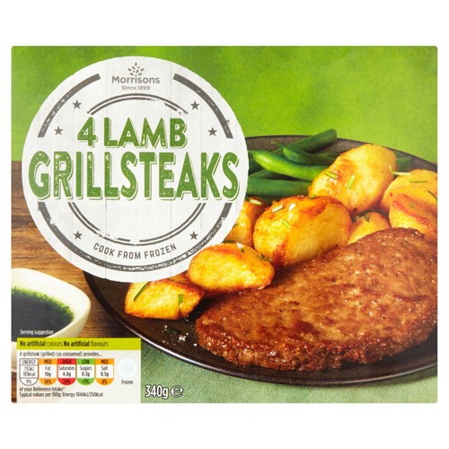 Morrisons 4 Lamb GrillSteaks 340g