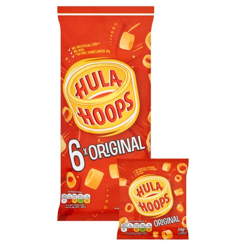 Hula Hoops Original Multipack Crisps 6 Pack thumbnail 2
