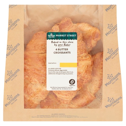 Market Street Butter Croissants 4 Pack