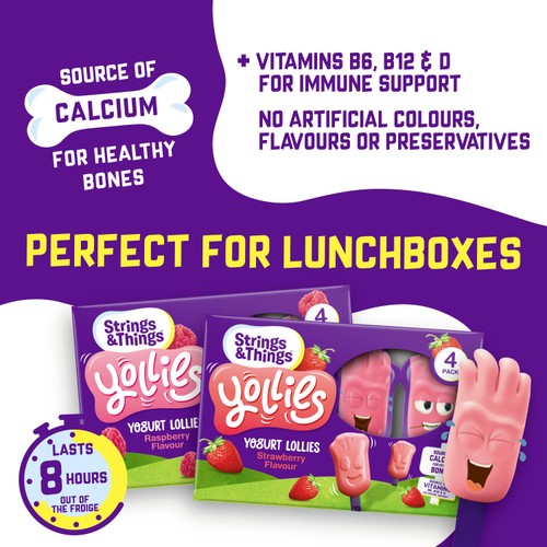 Strings & Things Yollies Strawberry Kids Yogurt thumbnail 2