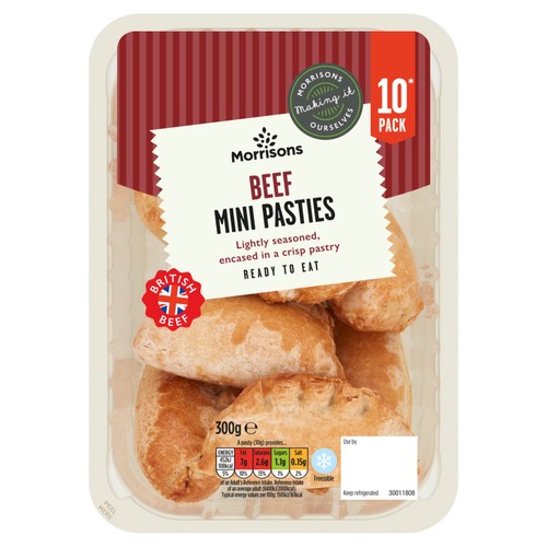 Morrisons 10 Mini Beef Pasties