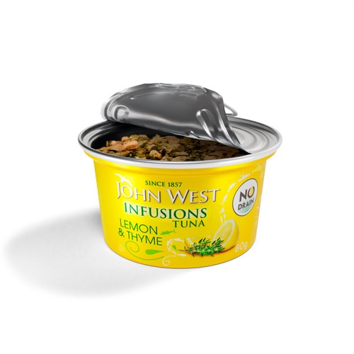John West Lemon & Thyme No Drain Tuna Infusions 80g thumbnail 2