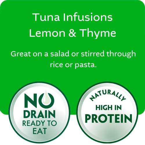 John West Lemon & Thyme No Drain Tuna Infusions 80g thumbnail 4