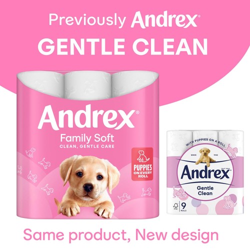 Andrex Family Soft Toilet Tissue 9 Pack thumbnail 2