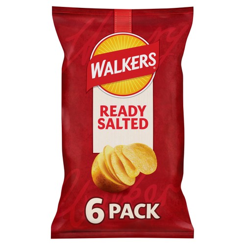 Walkers Ready Salted Multipack Crisps 6 Pack thumbnail 2