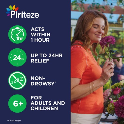 Piriteze Hayfever & Allergy Antihistamine Tablets, 30s thumbnail 2