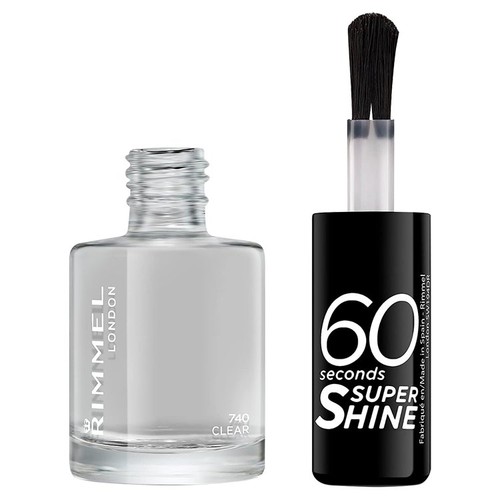 Rimmel London 60 Seconds Super Shine Nail Polish Clear  thumbnail 2