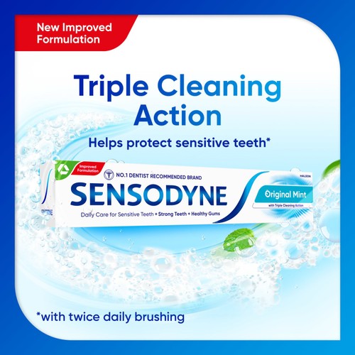 Sensodyne Daily Care Original Mint Sensitive Teeth Toothpaste thumbnail 3